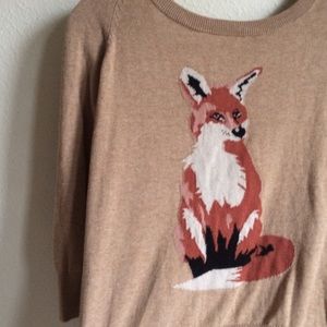 Fox Cashmere Blend Sweater